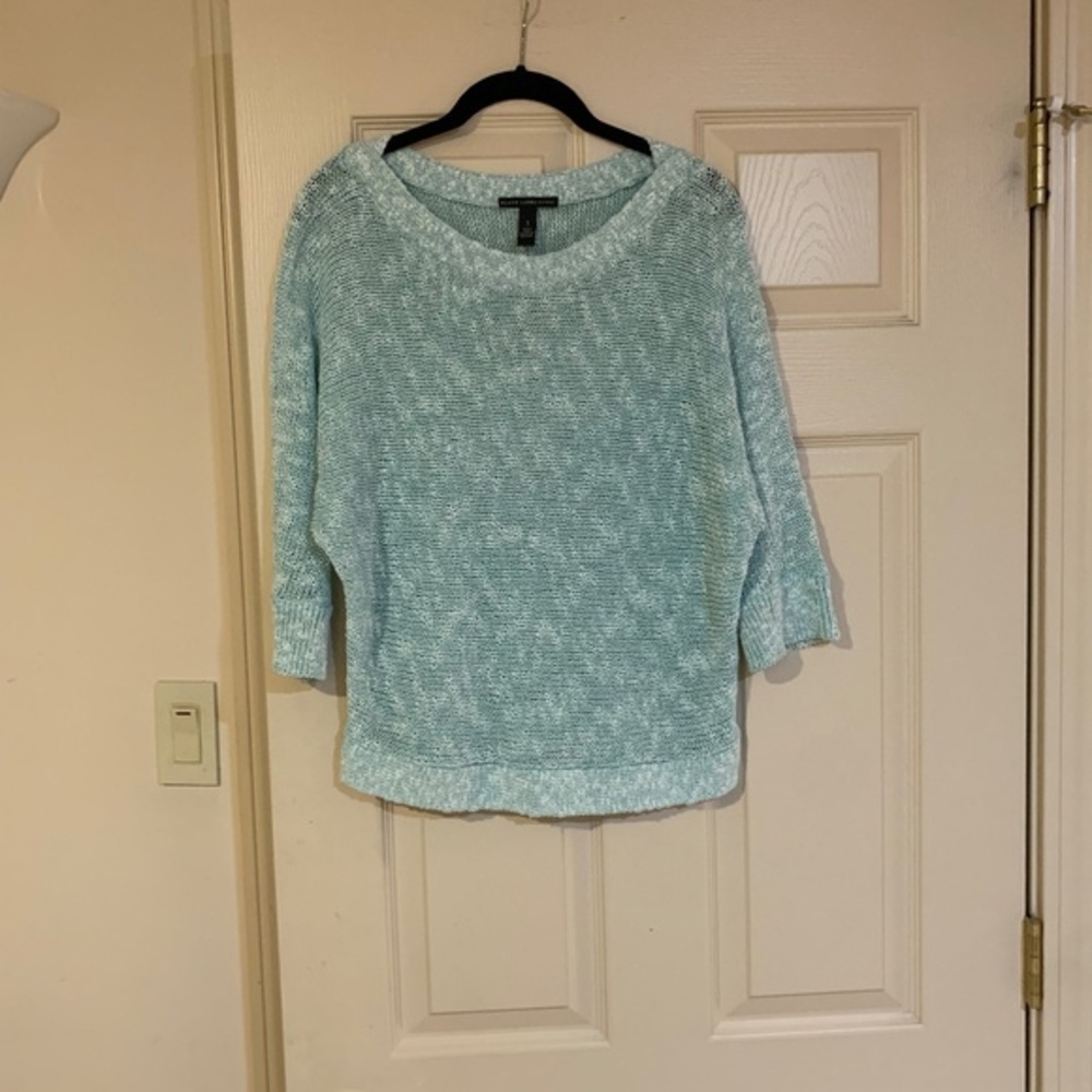 Black Label by Chico’s Green Pullover Sweater sz 1